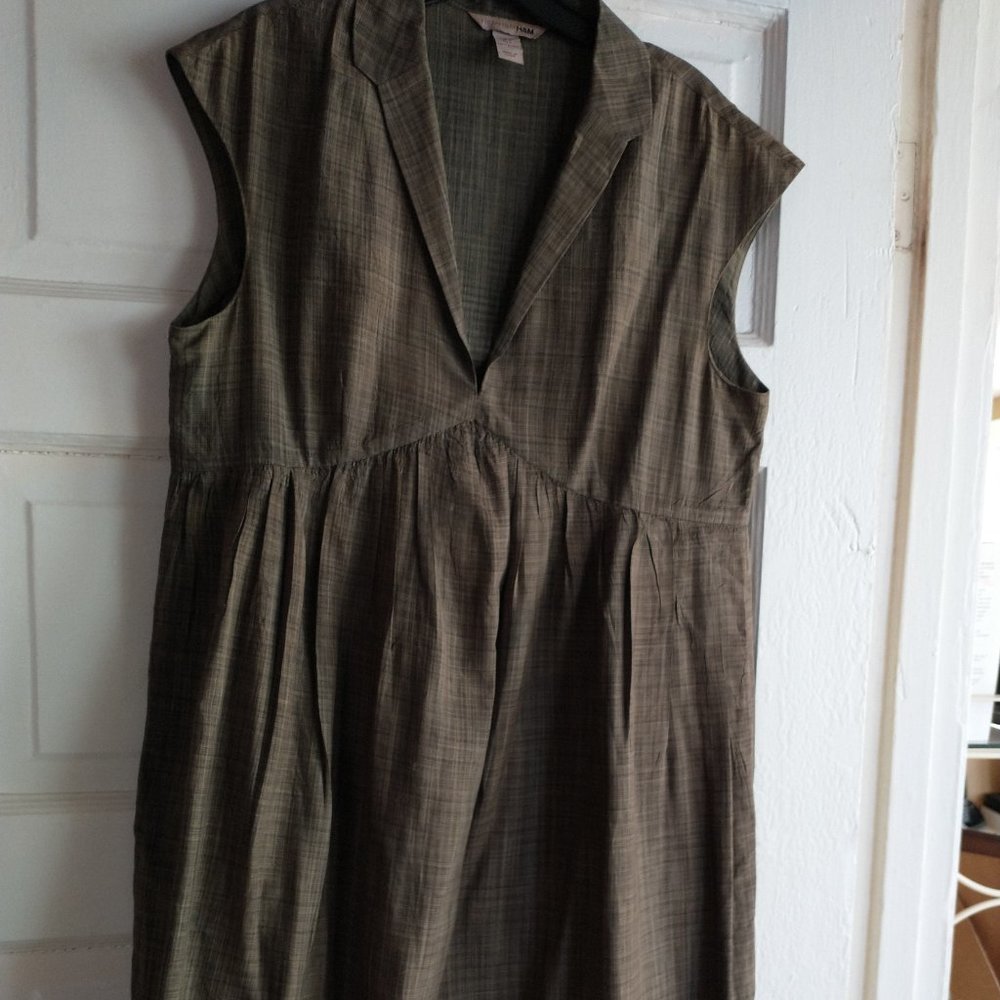 Short Green Plaid Summer Dress